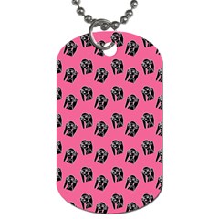 Girl Face Pink Dog Tag (one Side) by snowwhitegirl