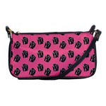 Girl Face Pink Shoulder Clutch Bag Front