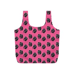 Girl Face Pink Full Print Recycle Bag (s) by snowwhitegirl