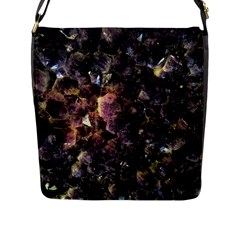 Amethyst Flap Closure Messenger Bag (l) by WensdaiAmbrose