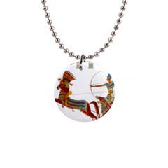 Egypt Egyptian Pharaonic Horses 1  Button Necklace by Sapixe