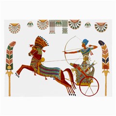 Egypt Egyptian Pharaonic Horses Large Glasses Cloth (2 Sides) by Sapixe