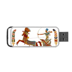 Egypt Egyptian Pharaonic Horses Portable Usb Flash (two Sides) by Sapixe