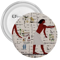 Egyptian Design Men Worker Slaves 3  Buttons by Sapixe