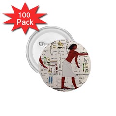 Egyptian Design Men Worker Slaves 1 75  Buttons (100 Pack)  by Sapixe