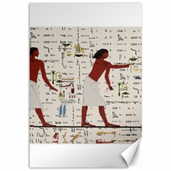 Egyptian Design Men Worker Slaves Canvas 12  X 18  by Sapixe