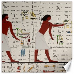 Egyptian Design Men Worker Slaves Canvas 20  X 20  by Sapixe