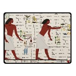 Egyptian Design Men Worker Slaves Fleece Blanket (Small) 50 x40  Blanket Front