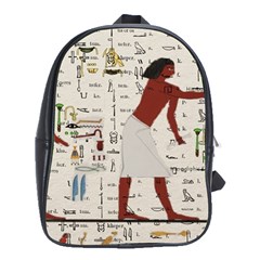 Egyptian Design Men Worker Slaves School Bag (xl) by Sapixe