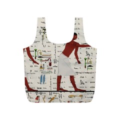 Egyptian Design Men Worker Slaves Full Print Recycle Bag (s) by Sapixe