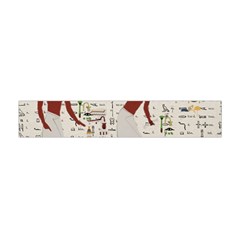 Egyptian Design Men Worker Slaves Flano Scarf (mini) by Sapixe