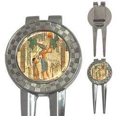 Egyptian Man Sun God Ra Amun 3-in-1 Golf Divots by Sapixe