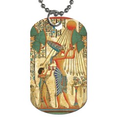 Egyptian Man Sun God Ra Amun Dog Tag (one Side) by Sapixe