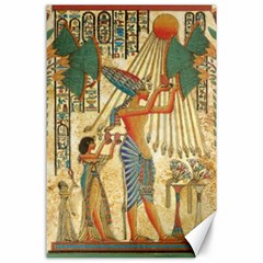 Egyptian Man Sun God Ra Amun Canvas 24  X 36  by Sapixe