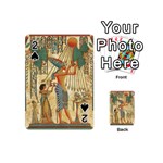 Egyptian Man Sun God Ra Amun Playing Cards Double Sided (Mini) Front - Spade2