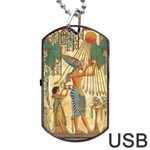 Egyptian Man Sun God Ra Amun Dog Tag USB Flash (One Side) Front