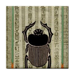 Egyptian Design Beetle Tile Coasters by Sapixe