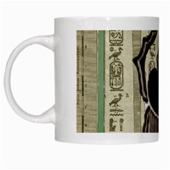 Egyptian Design Beetle White Mugs by Sapixe