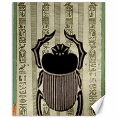 Egyptian Design Beetle Canvas 16  X 20  by Sapixe