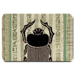 Egyptian Design Beetle Large Doormat  by Sapixe