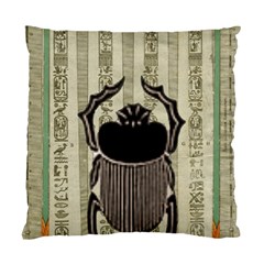 Egyptian Design Beetle Standard Cushion Case (two Sides) by Sapixe