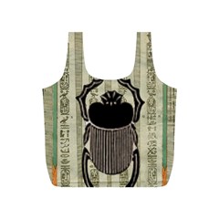 Egyptian Design Beetle Full Print Recycle Bag (s) by Sapixe