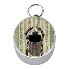 Egyptian Design Beetle Mini Silver Compasses by Sapixe