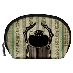 Egyptian Design Beetle Accessory Pouch (large) by Sapixe