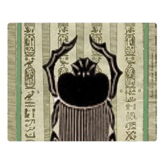 Egyptian Design Beetle Double Sided Flano Blanket (large)  by Sapixe