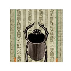 Egyptian Design Beetle Small Satin Scarf (square) by Sapixe