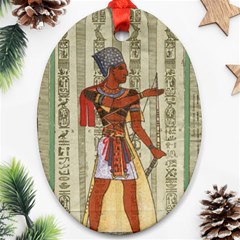 Egyptian Design Man Royal Ornament (oval) by Sapixe