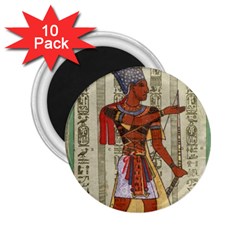 Egyptian Design Man Royal 2 25  Magnets (10 Pack)  by Sapixe