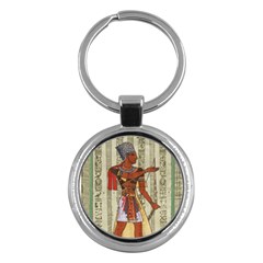 Egyptian Design Man Royal Key Chain (round) by Sapixe