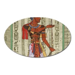 Egyptian Design Man Royal Oval Magnet by Sapixe