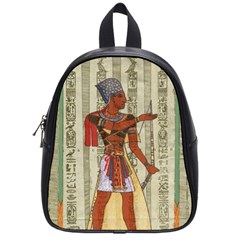 Egyptian Design Man Royal School Bag (small) by Sapixe