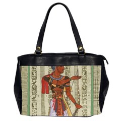 Egyptian Design Man Royal Oversize Office Handbag (2 Sides) by Sapixe