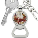 Egyptian Tutunkhamun Pharaoh Design Bottle Opener Key Chain Front