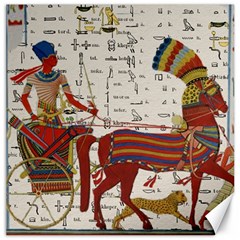 Egyptian Tutunkhamun Pharaoh Design Canvas 16  X 16  by Sapixe