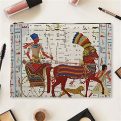 Egyptian Tutunkhamun Pharaoh Design Cosmetic Bag (xl) by Sapixe