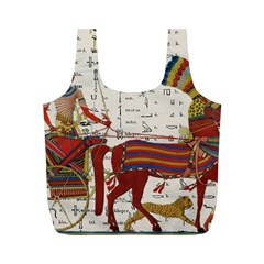 Egyptian Tutunkhamun Pharaoh Design Full Print Recycle Bag (m) by Sapixe