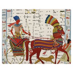 Egyptian Tutunkhamun Pharaoh Design Double Sided Flano Blanket (medium)  by Sapixe