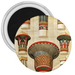 Egyptian Architecture Column 3  Magnets by Sapixe