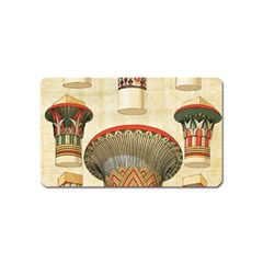 Egyptian Architecture Column Magnet (name Card) by Sapixe