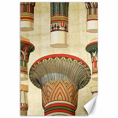 Egyptian Architecture Column Canvas 12  X 18  by Sapixe