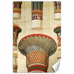 Egyptian Architecture Column Canvas 24  X 36  by Sapixe