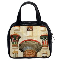 Egyptian Architecture Column Classic Handbag (two Sides) by Sapixe