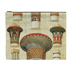 Egyptian Architecture Column Cosmetic Bag (xl) by Sapixe