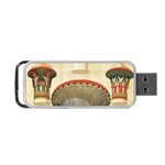 Egyptian Architecture Column Portable USB Flash (One Side) Front