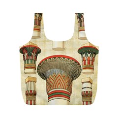 Egyptian Architecture Column Full Print Recycle Bag (m) by Sapixe