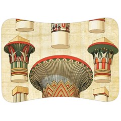 Egyptian Architecture Column Velour Seat Head Rest Cushion by Sapixe